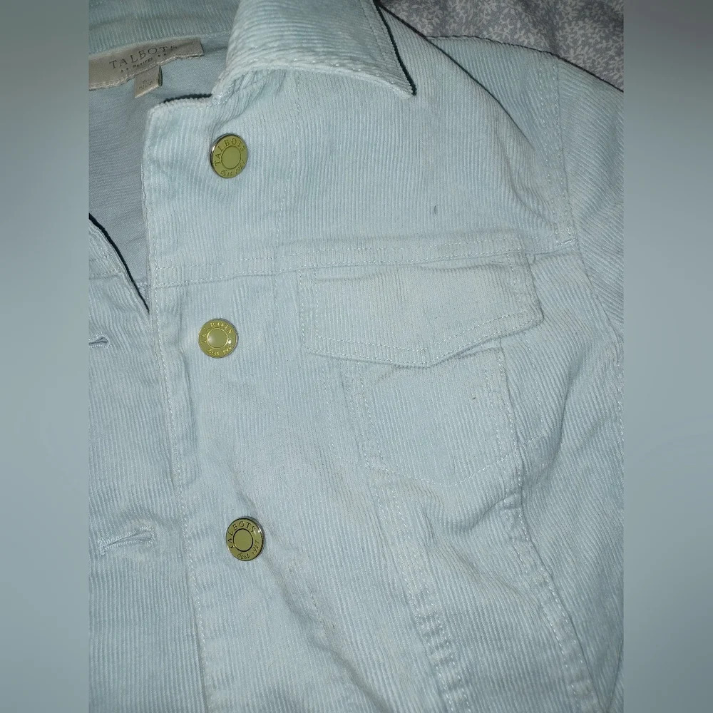 Talbot's Corduroy Baby Blue Jacket - Picture 5 of 6